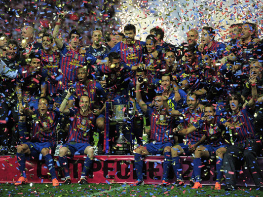 Barcelona gana la Copa del Rey como regalo de despedida a Guardiola