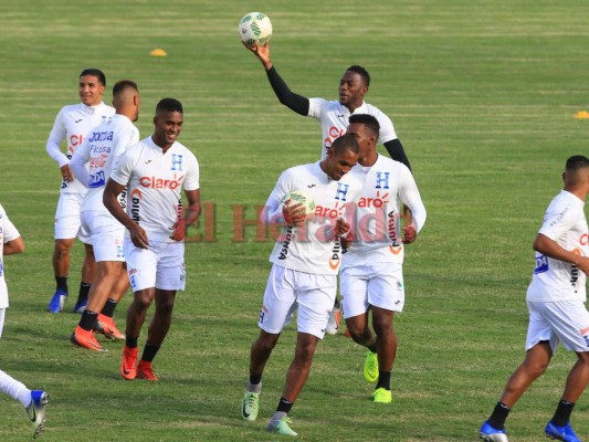Buena vibra en el entrenamiento de este jueves en la selección de fútbol de Honduras