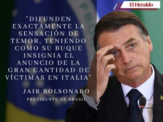 Las desafortunadas frases de Jair Bolsonaro sobre el coronavirus