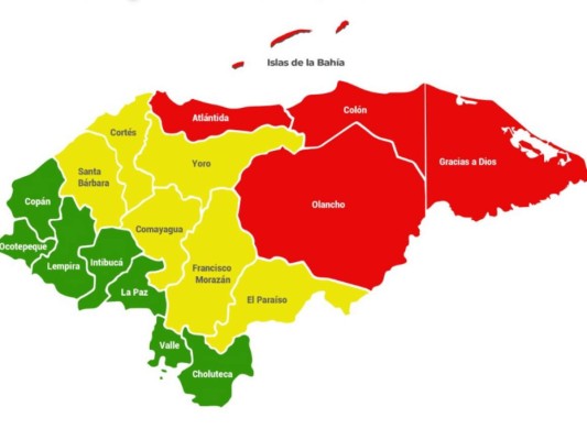 Alerta roja en cinco departamentos de Honduras por impacto del huracán Eta