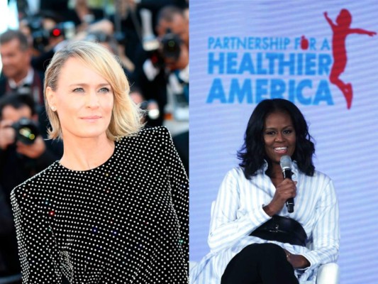 Robin Wright quiere a Michelle Obama presidenta de Estados Unidos