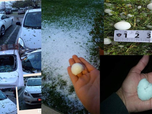 Texas: Enormes granizos causan daños por millones de dólares