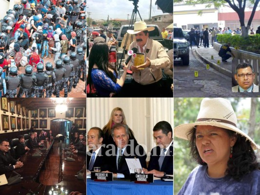 Los seis hechos más relevantes del primer semestre del año en Honduras