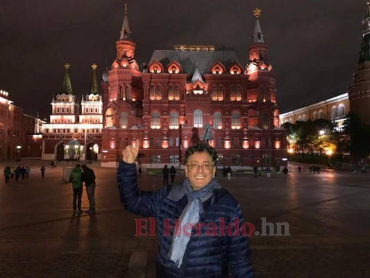 Jorge Ramos en la cobertura del Mundial de Rusia.