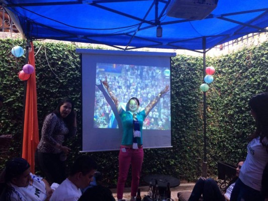 Afición hondureña celebra la undécima del Real Madrid