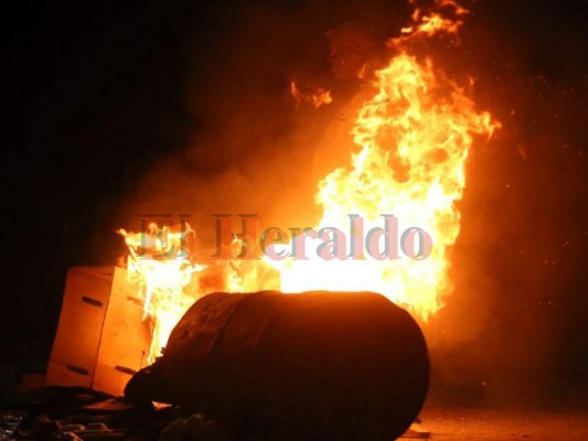 Imágenes de las protestas en La Kennedy en Tegucigalpa
