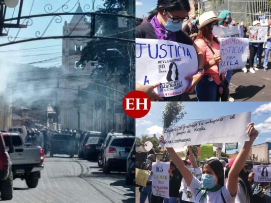 Justicia para Keyla: Consignas, gas lacrimógeno y desalojos en protestas (FOTOS)
