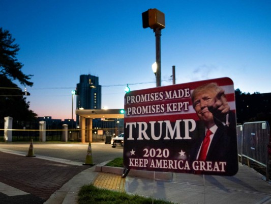 Fitran fotos de la suit presidencial donde Trump se recupera del covid-19