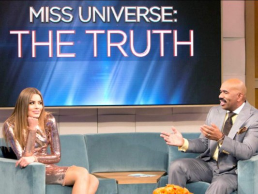 Steve Harvey llora y pide perdón a Miss Colombia