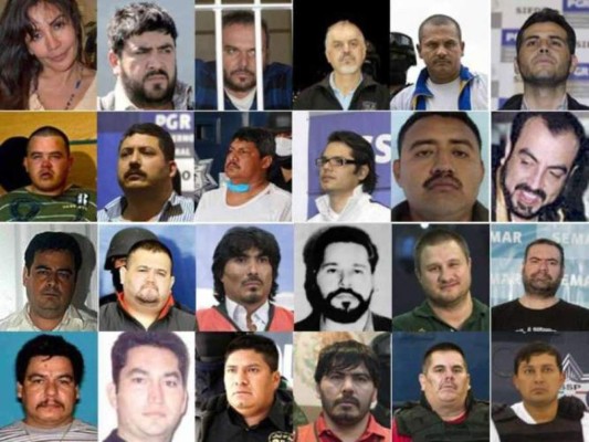 Principales jefes del narcotráfico detenidos o muertos desde 2008