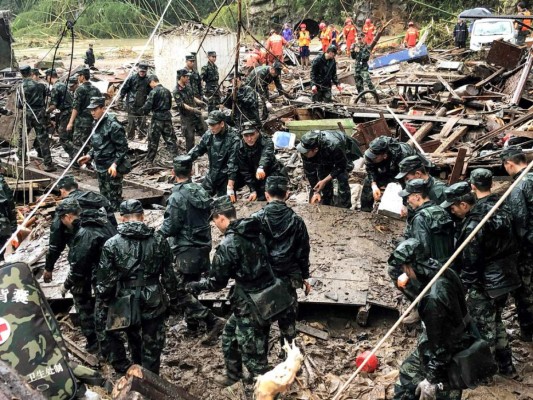 Estela de muerte y destrucción; las impactantes fotos del tifón Lekima