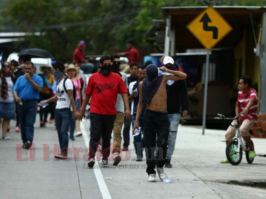 Así se desarrollan las protesta de este viernes en la capital de Honduras