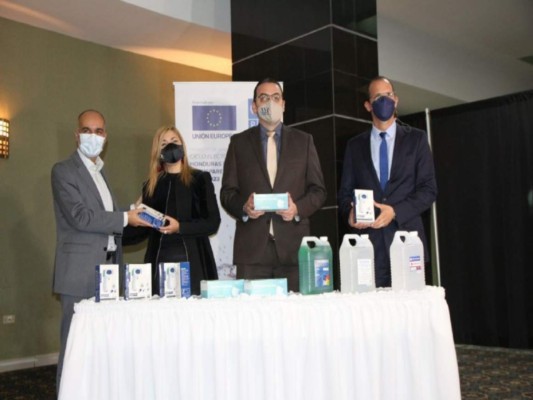 Unión Europea hace entrega de insumos de bioseguridad al CNE&nbsp;&nbsp;