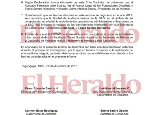 Caso Pandora: La SAG les entregó fondos a ONG que no tenían ni dirección ni RTN