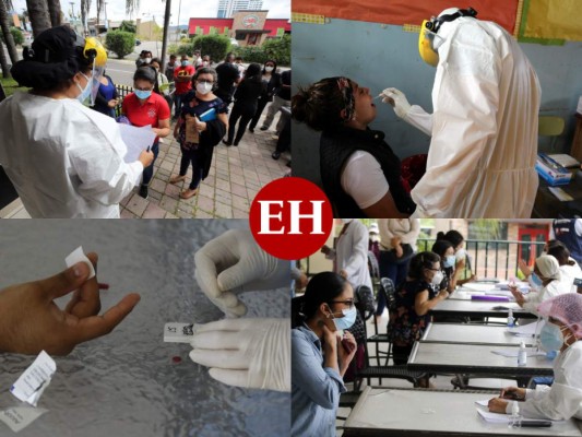 Afluencia masiva de hondureños en brigadas médicas contra covid en la capital