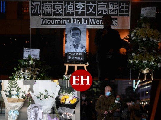 FOTOS: Entre indignación y dolor rinden honor a doctor que alertó sobre coronavirus; China confirmó su muerte