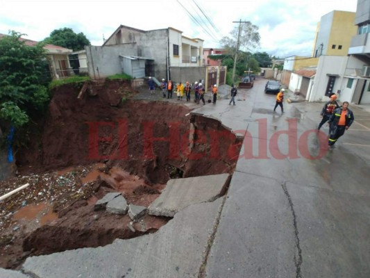 Dos días de lluvia dejan estragos en la capital de Honduras