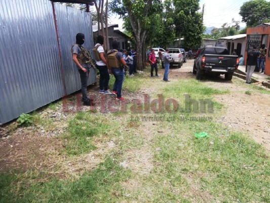 FOTOS: Así fue la captura de los cuatro supuestos cabecillas de la pandilla 18 en Amarateca