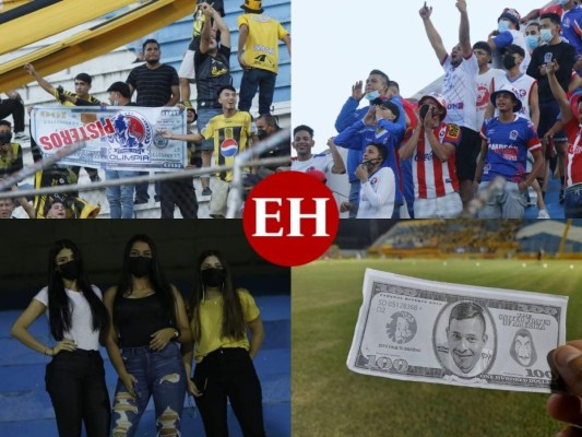 Ambiente en el estadio Morazán durante el encuentro entre Olimpia y Real España (FOTOS)