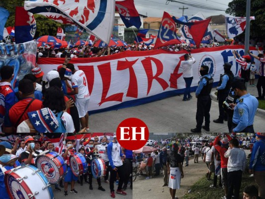 La Ultra Fiel en San Pedro Sula sale a las calles a apoyar al Olimpia