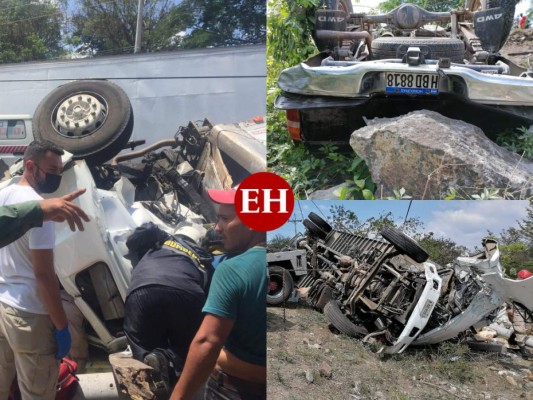 Las imágenes del aparatoso accidente en Copán que dejó 10 heridos