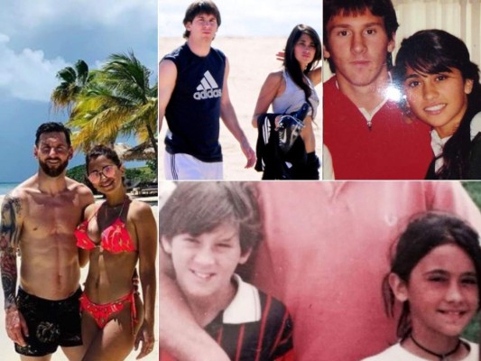 FOTOS: El antes y después de Leo Messi y Antonela Roccuzzo desde su niñez