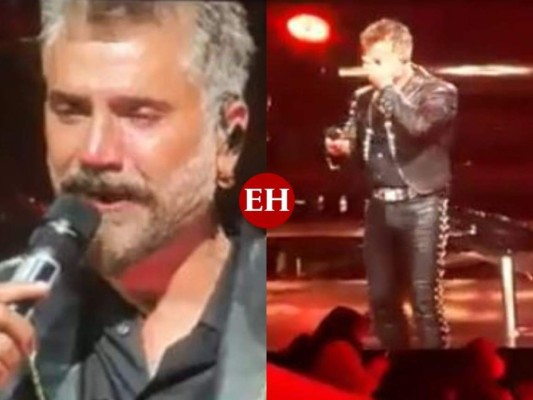 Alejandro Fernández se quiebra en llanto por su padre en pleno concierto