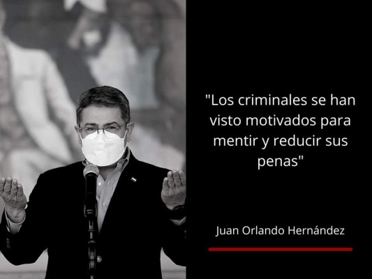 Las frases de JOH al brindar informe de su lucha contra el narcotráfico