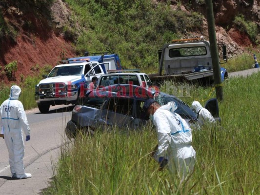 Dramáticas fotos del fatal accidente que dejó dos muertos en salida a Danlí