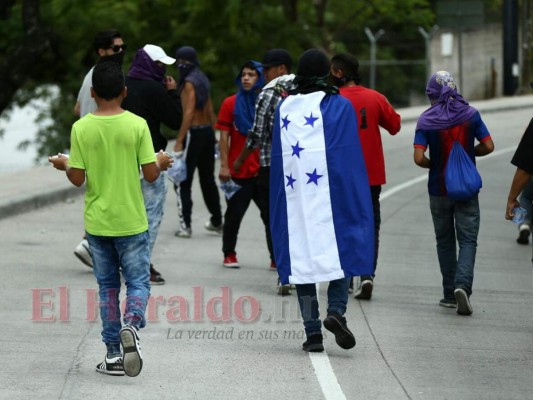 Así se desarrollan las protesta de este viernes en la capital de Honduras
