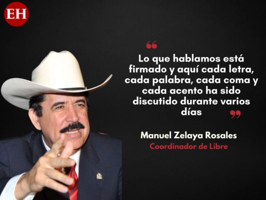 'Están tratando de dividir a Libre... déjenlos, que lo intenten': las frases de 'Mel' Zelaya tras acuerdo