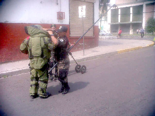 Encuentran granada de alto poder explosivo en calle de la capital de Honduras