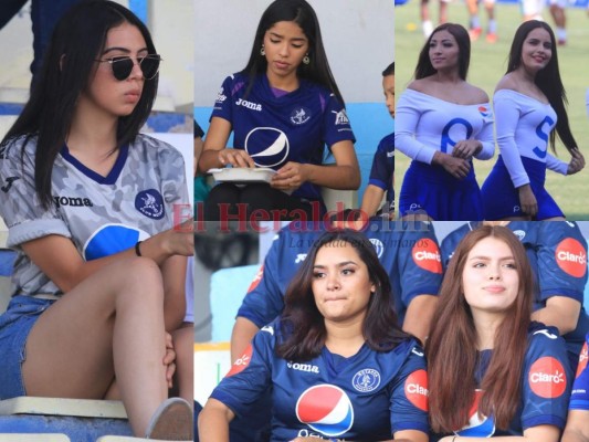 Bellas aficionadas llegaron a presenciar el partido entre Motagua y Platense