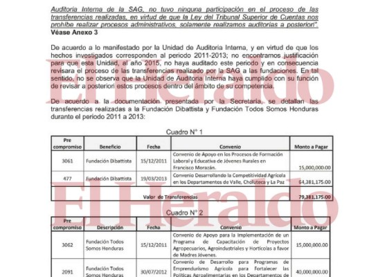 Caso Pandora: La SAG les entregó fondos a ONG que no tenían ni dirección ni RTN