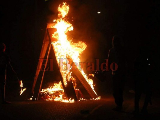 Imágenes de las protestas en La Kennedy en Tegucigalpa