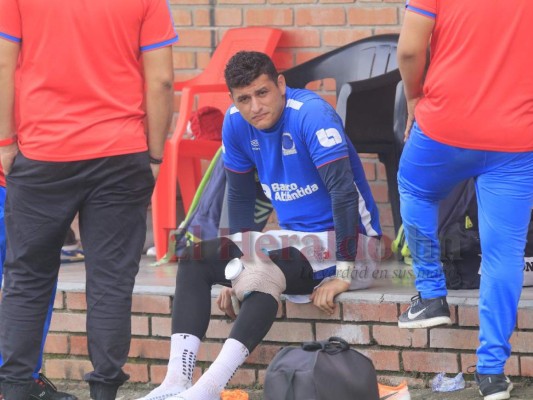 FOTOS: El dolor de Harold Fonseca tras lesionarse en el entreno de Olimpia