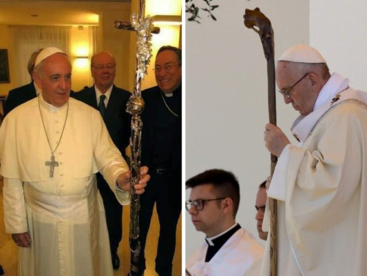 Uno de los báculos del papa Francisco fue confeccionado con materiales de Honduras