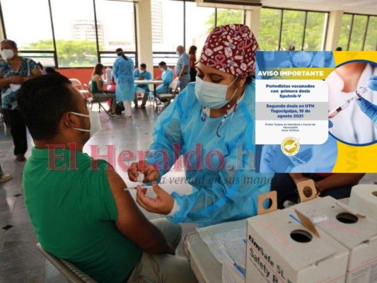 Convocan a periodistas a segunda dosis de Sputnik V el jueves 19 de agosto&nbsp;&nbsp;