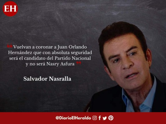Las frases de Salvador Nasralla luego de la aprobación de la nueva Ley Electoral