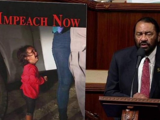 Congresista usa foto de niña hondureña para conseguir destitución de Donald Trump