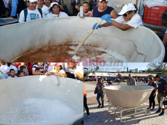 FOTOS: Así es el guacal con pozol más grande del mundo en Choluteca