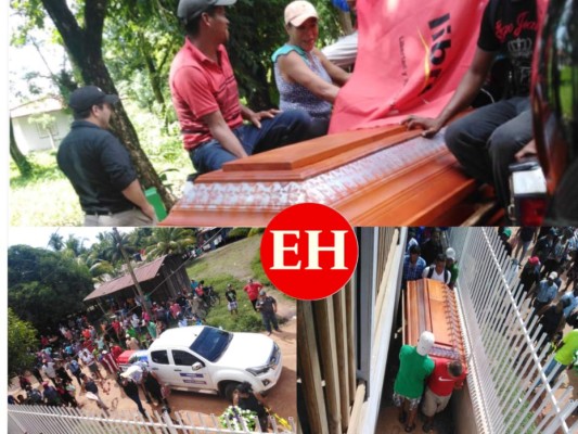 Sepultan restos de comunicador social y a su esposa asesinados en Puerto Lempira (FOTOS)