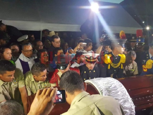 Imágenes del último adiós al expresidente hondureño Roberto Suazo Córdova en La Paz