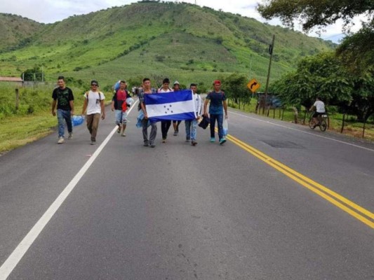 Nueva caravana de migrantes hondureños sale rumbo a Estados Unidos&nbsp;&nbsp;