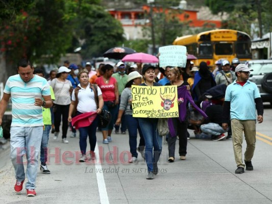 Así se desarrollan las protesta de este viernes en la capital de Honduras