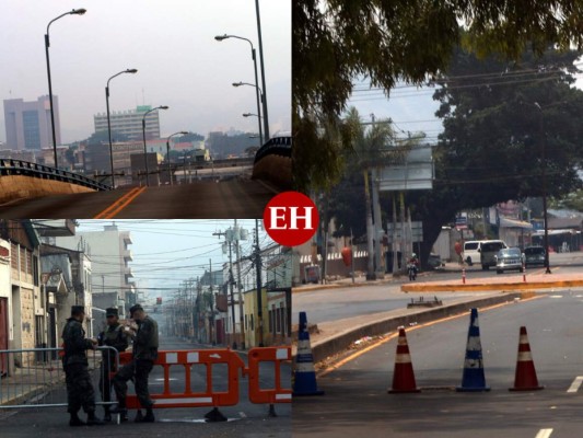 FOTOS: Tegucigalpa luce vacía y sin comercio debido al Covid-19