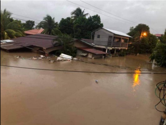 Tormenta Tropical Iota inunda nuevamente el Valle de Sula (Fotos)