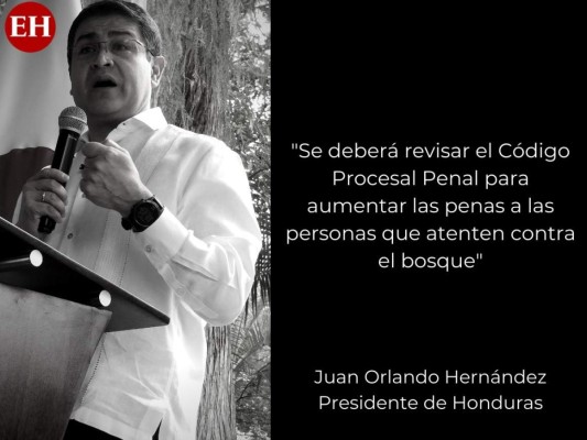 Las frases de JOH a raíz de la emergencia por sequía en Honduras
