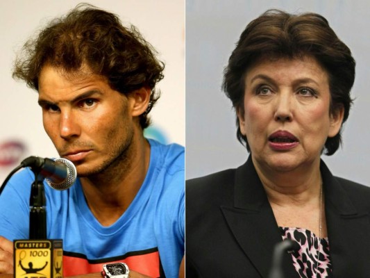 Exministra francesa deberá pagar a Rafael Nadal 12.000 euros por difamación