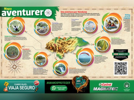 El Mapa Aventurero te ofrece la información más completa del deporte extremo en Honduras.